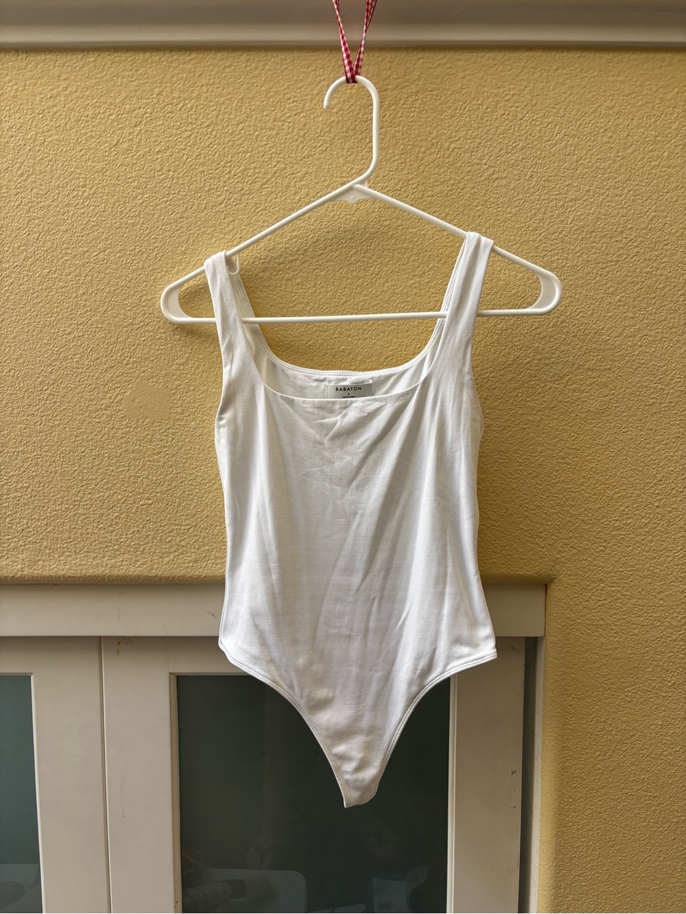 Babaton White Tank One-Piece Bodysuit
